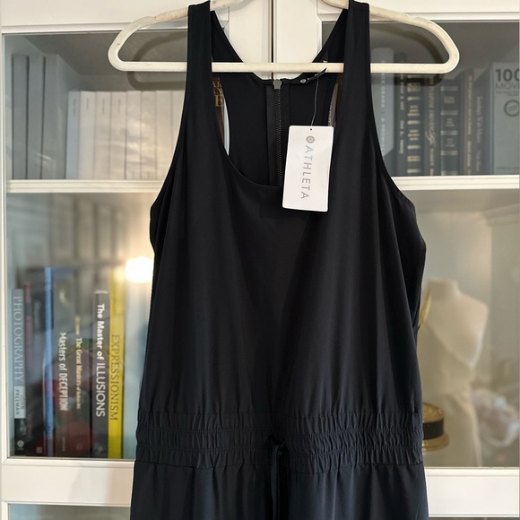 Athleta Revive Jumpsuit Black NWT SIZE 6 - Picture 4 of 6